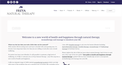 Desktop Screenshot of freyanaturaltherapy.co.uk
